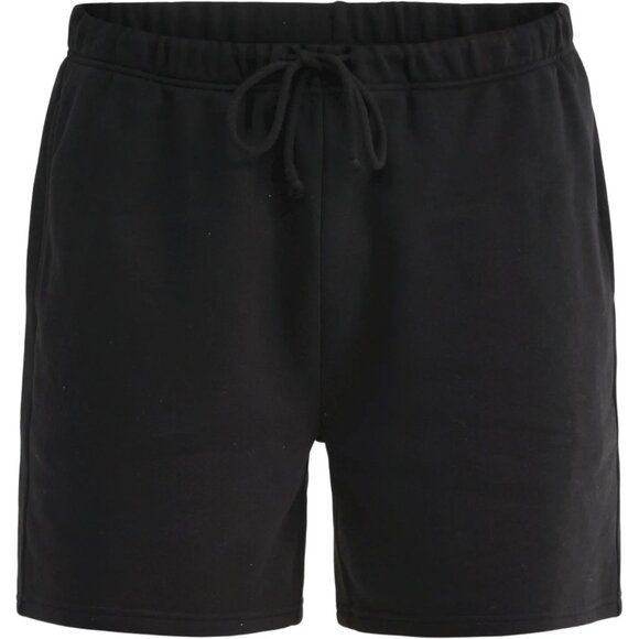 New Men's No Boundaries Fleece Jogger Shorts Size M Black Soot 6" Inseam - Picture 1 of 5